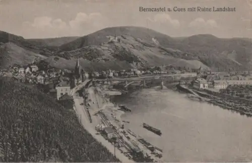 Bernkastel-Kues - mit Ruine Landstuhl - ca. 1935