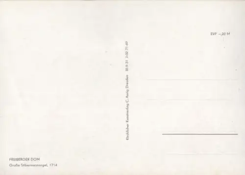 Freiberg - Dom, Silbermannorgel