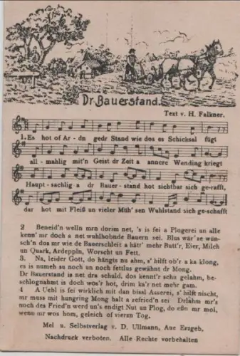 Liedkarte Dr Bauerstand