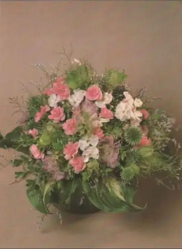 Phlox mit Kugeldisteln Arrangement