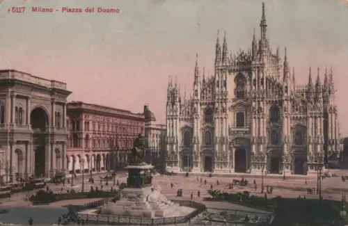 Italien - Italien - Mailand Milano - Piazza del Duomo - ca. 1925