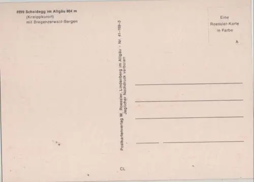 Scheidegg - mit Bregenzerwald-Bergen