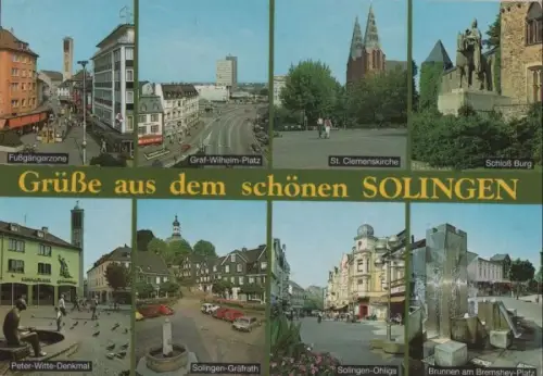 Solingen - u.a. Brunnen am Bremshey-Platz - 1988