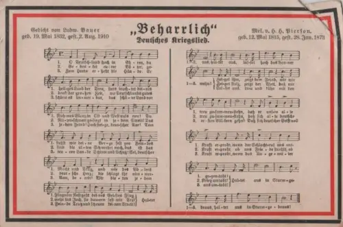 Liedkarte Beharrlich