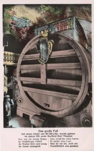 Heidelberg - Das große Faß - ca. 1965