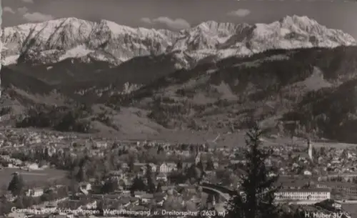 Garmisch-Partenkirchen - gegen Wettersteinwand - ca. 1955