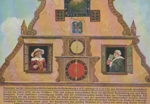 Rothenburg - Kunstuhr, Meistertrunk - ca. 1970