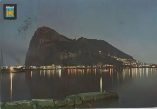 Großbritannien - Großbritannien - Gibraltar - Vista nocturna - ca. 1980