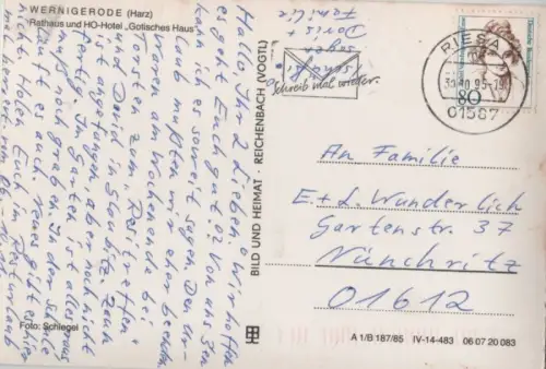 Wernigerode - Rathaus und HO-Hotel