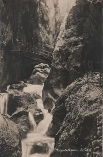 Höllentalklamm - Brücke - ca. 1930
