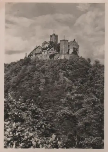 Eisenach - Wartburg, Blick von Süden - ca. 1955