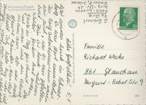 Schneeberg - Am Bergmanns-Denkmal