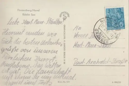 Fürstenberg - Röblin See