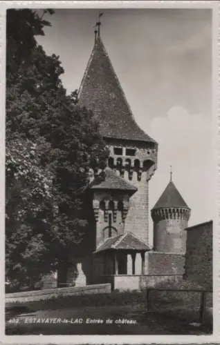 Schweiz - Schweiz - Estavayer-le-Lac - Entree du chateau - ca. 1955