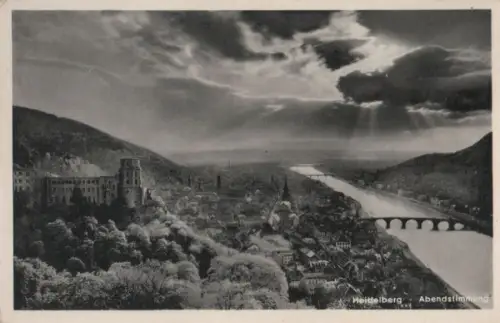 Heidelberg - Abendstimmung - ca. 1960