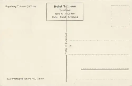 Schweiz - Engelberg - Schweiz - Trübsee