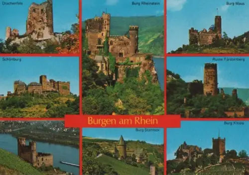 Rhein - Burgen, z.B. Stahleck - 1990