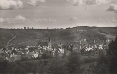 Blick auf Prüm in der Eifel - 1956