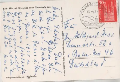 Schweiz - Silsersee - Schweiz - Sils