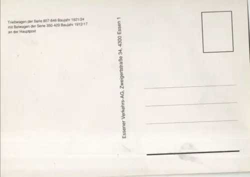 Essen - Triebwagen an Hauptpost