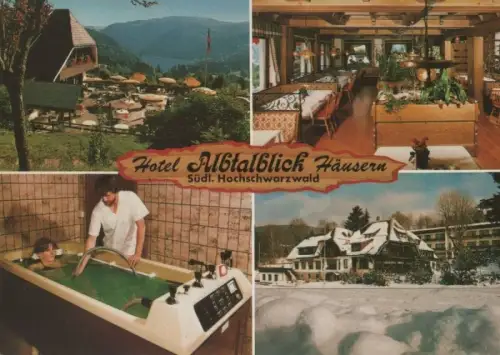 Häusern - Albtalblick mit Berg-Hotel - ca. 1980