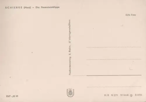 Schierke - Feuersteinklippe