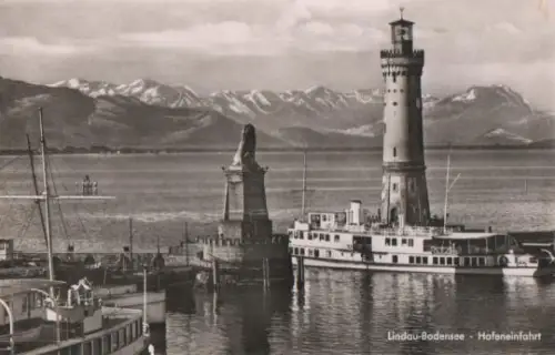 Lindau Bodensee - Hafeneinfahrt - 1961