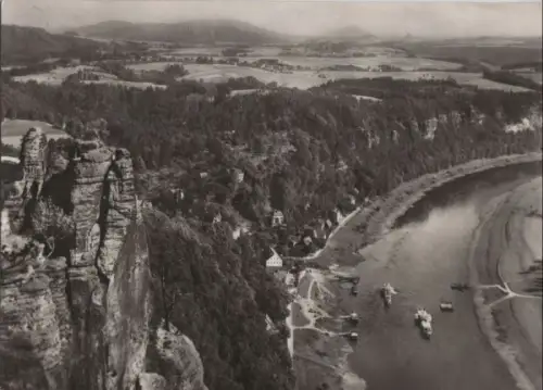 Rathen - Blick vom Basteifelsen - 1977