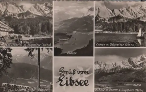 Eibsee - u.a. mit Zugspitze - 1953