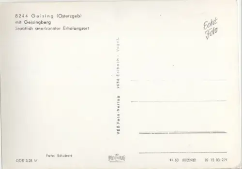 Altenberg-Geising - mit Geisingberg