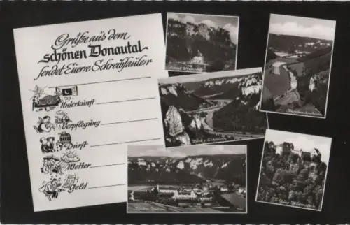 Donau - u.a. Schloß Werenwag - ca. 1960