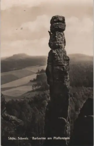 Sächsische Schweiz - Barbarine am Pfaffenstein - 1966