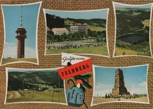 Feldberg / Schwarzwald - 5 Teilbilder - ca. 1965