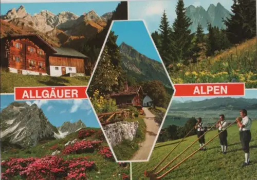 Allgäuer Alpen - 5 Teilbilder - ca. 2000