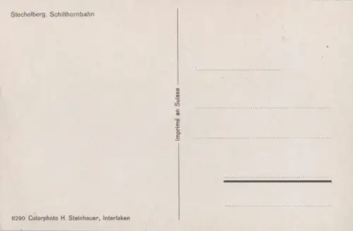 Schweiz - Stechelberg - Schweiz - Schilthornbahn