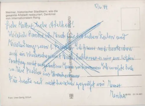 Weimar - historischer Stadtkern