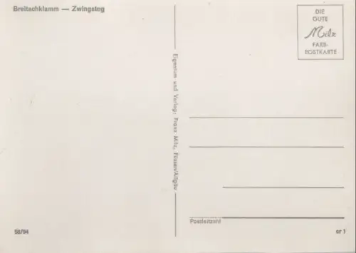 Breitachklamm - Zwingsteg