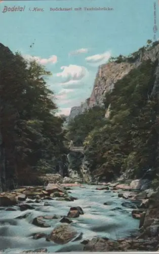 Bodetal - Bodekessel mit Teufelsbrücke - ca. 1920