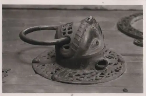 Alpirsbach - Klosterkirche, Türklopfer am Portal - ca. 1955