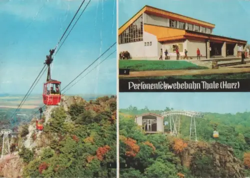 Thale - u.a. Bergstation der Personenschwebebahn - 1977