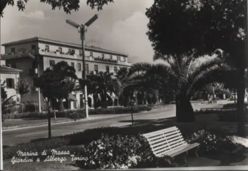 Italien - Italien - Marina di Massa - Giardini e Albergo Torino - ca. 1955