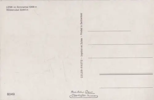 Schweiz - Lenk - Schweiz - mit Wildstrubel