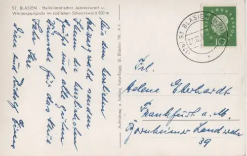 St. Blasien - vom Weißenstein