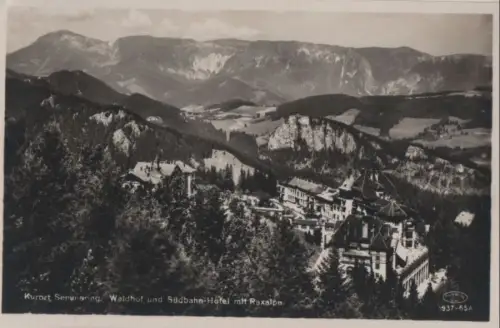 Österreich - Österreich - Semmering - Waldhof und Südbahn-Hotel - 1930