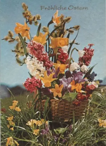 Fröhliche Ostern Blumen