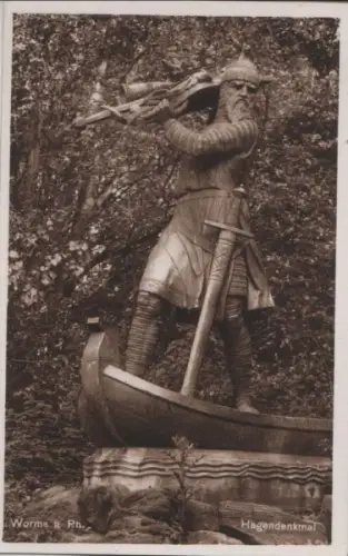 Worms - Hagendenkmal - ca. 1950