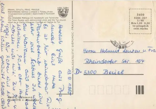 Tschechien - Prag - Praha - Tschechien - Altstädter Rathaus