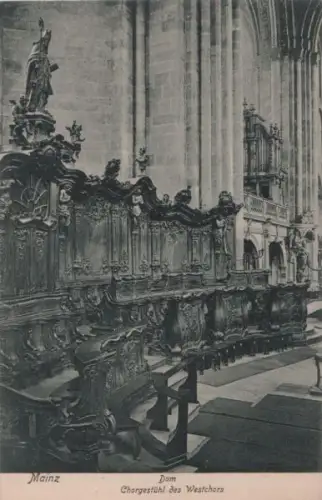 Mainz - Dom, Chorgestühl des Westchors - 1904
