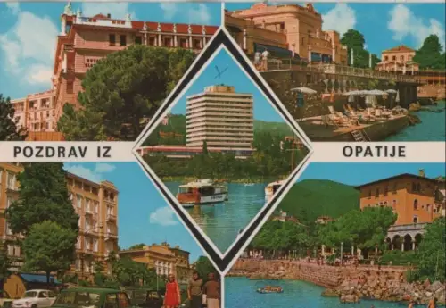 Kroatien - Kroatien - Opatija - 5 Teilbilder - 1975