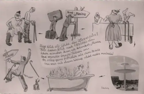 Bad Füssing - 6 Teilbilder - 1963